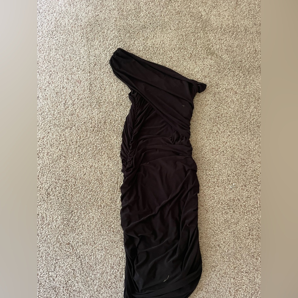 Elegant Black one shoulder Dress